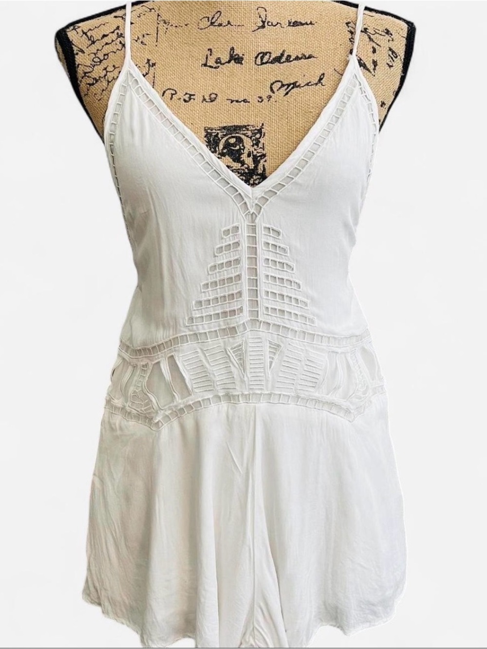 LF Here Comes the Sun White Mini Romper